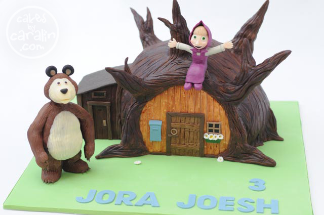 Masha and the Bear Tree House Cake – Cakes By Caralin